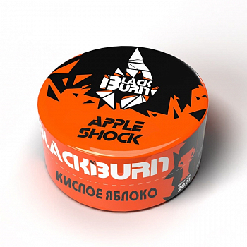 Табак Burn Black, 25гр "Apple Shock / Кислое зеленое яблоко"